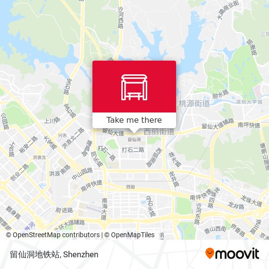 留仙洞地铁站 map
