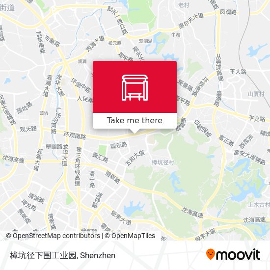 樟坑径下围工业园 map