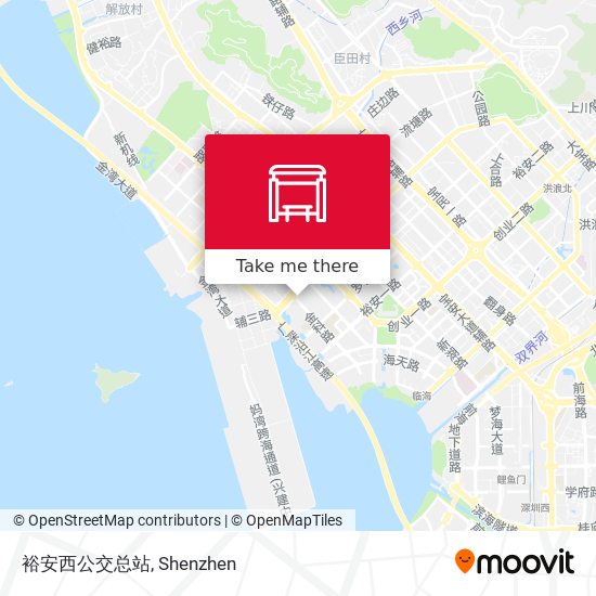 裕安西公交总站 map