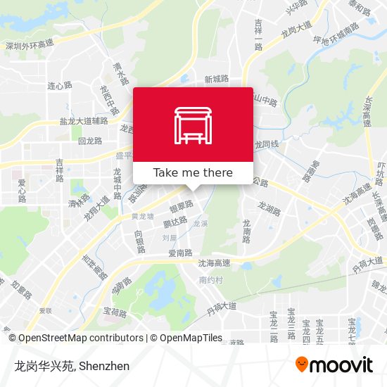 龙岗华兴苑 map