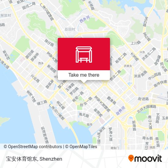 宝安体育馆东 map