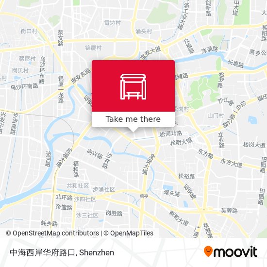 中海西岸华府路口 map