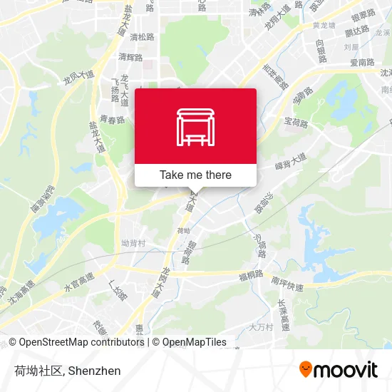 荷坳社区 map
