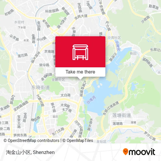 淘金山小区 map