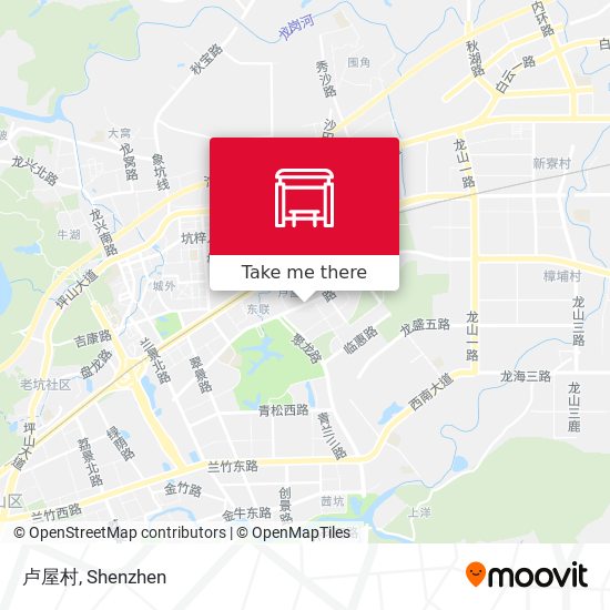 卢屋村 map