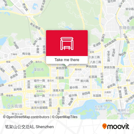 笔架山公交总站 map