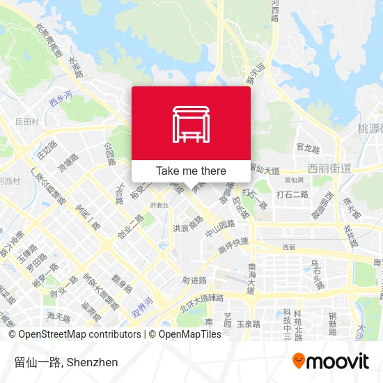留仙一路 map