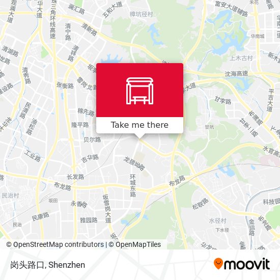 岗头路口 map
