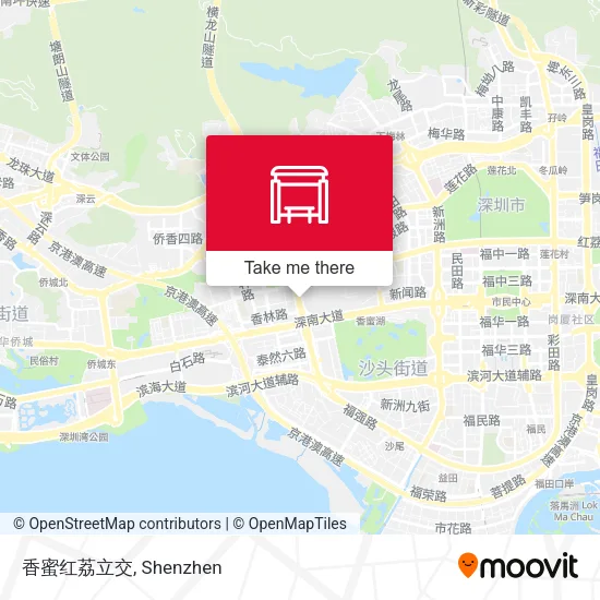 香蜜红荔立交 map