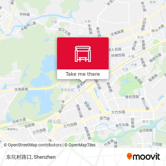 东坑村路口 map