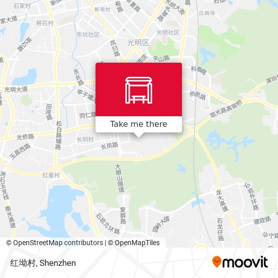 红坳村 map