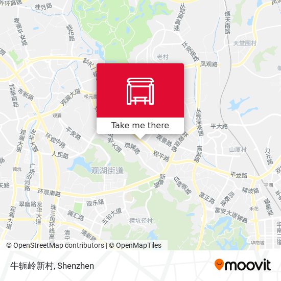 牛轭岭新村 map