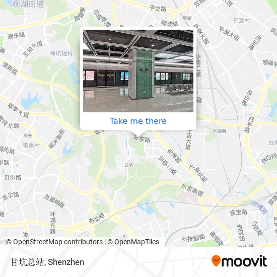 甘坑总站 map