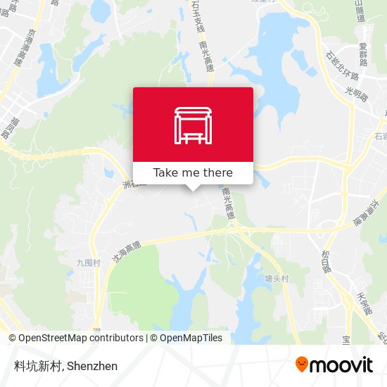 料坑新村 map