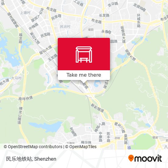 民乐地铁站 map