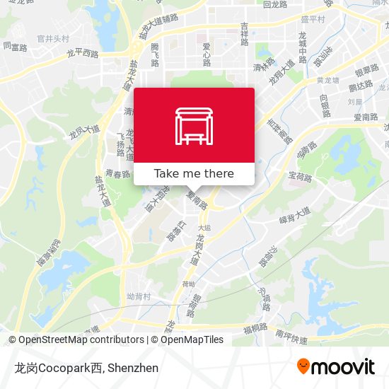 龙岗Cocopark西 map