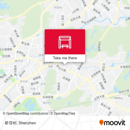 桥背村 map