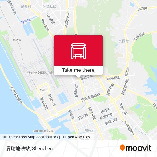 后瑞地铁站 map