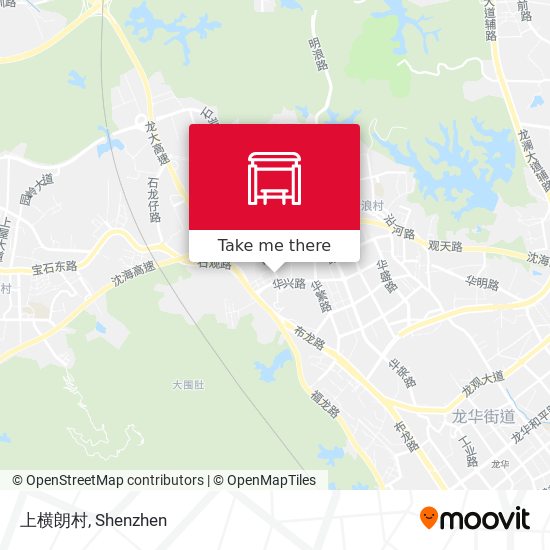 上横朗村 map