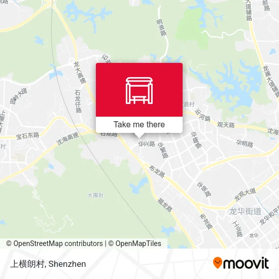 上横朗村 map