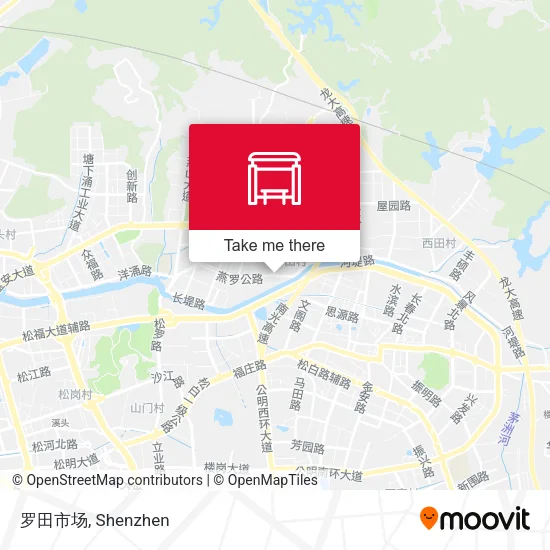 罗田市场 map