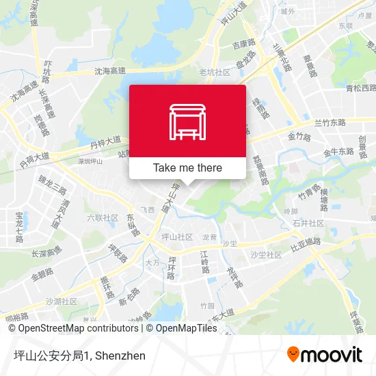 坪山公安分局1 map