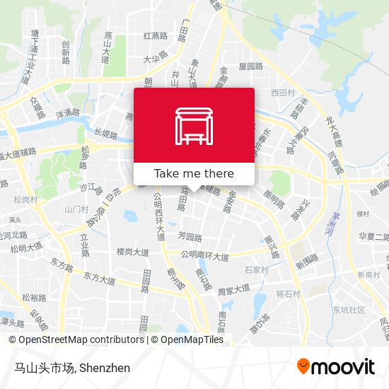 马山头市场 map