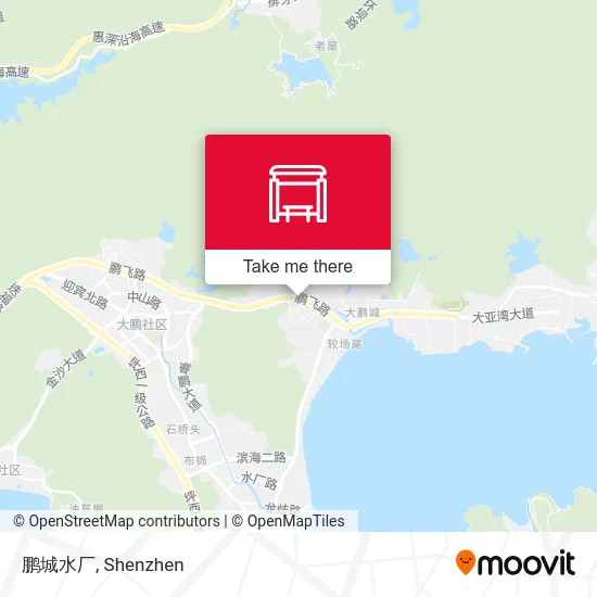 鹏城水厂 map