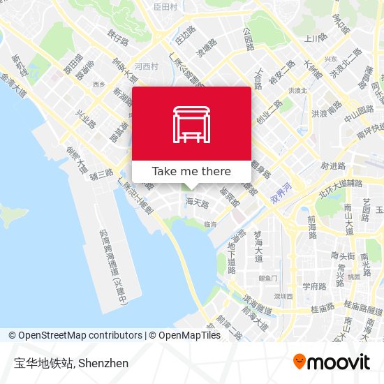 宝华地铁站 map