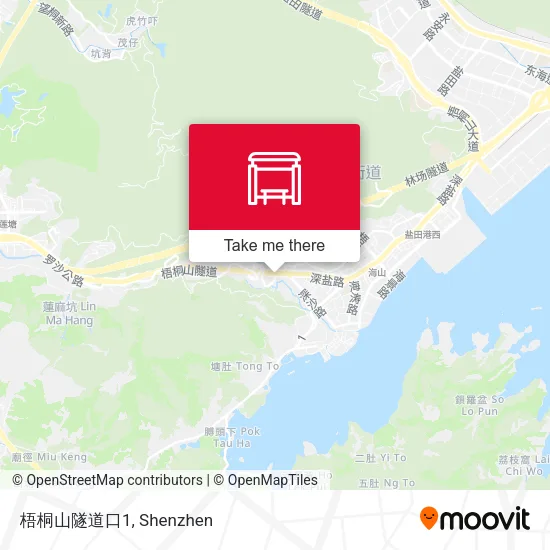 梧桐山隧道口1 map