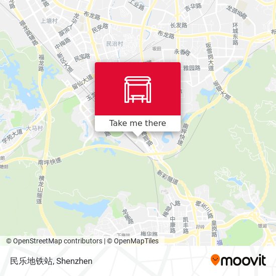 民乐地铁站 map