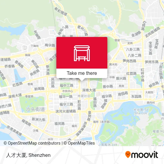 人才大厦 map