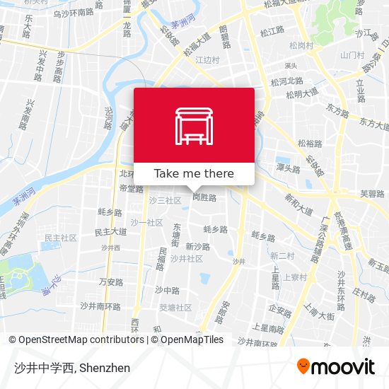 沙井中学西 map