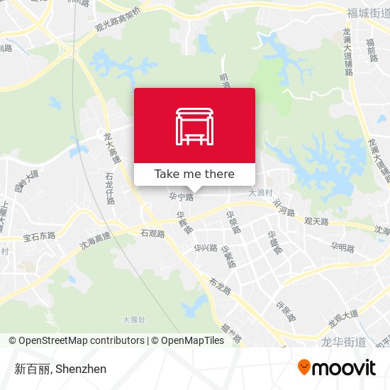 新百丽 map
