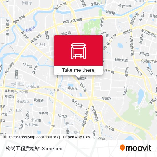 松岗工程质检站 map