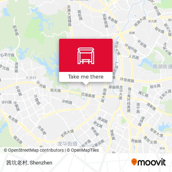 茜坑老村 map
