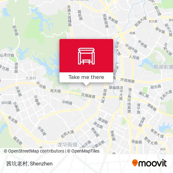 茜坑老村 map