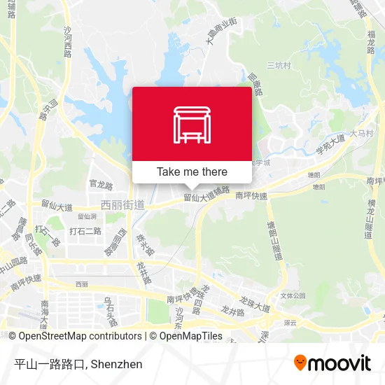 平山一路路口 map