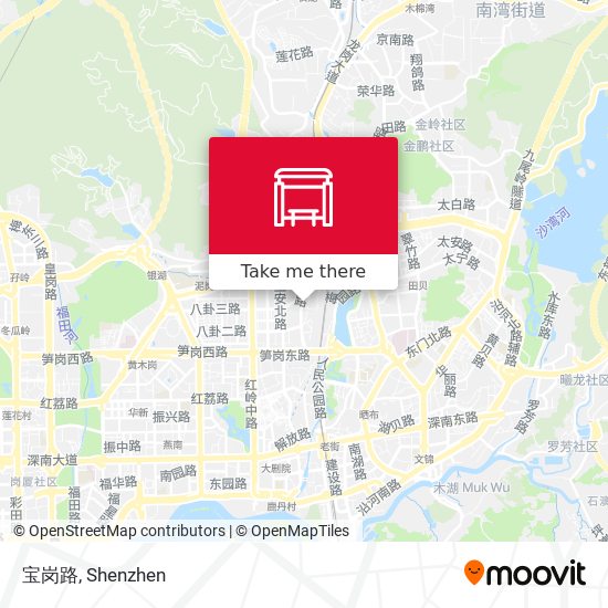 宝岗路 map