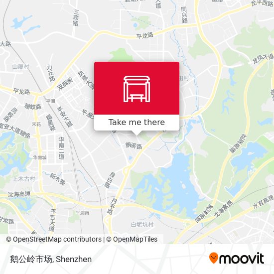 鹅公岭市场 map