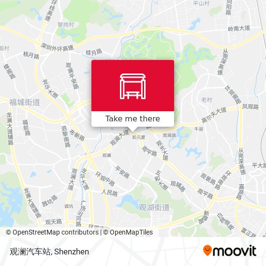 观澜汽车站 map