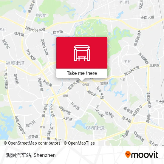 观澜汽车站 map
