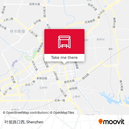 叶挺路口西 map