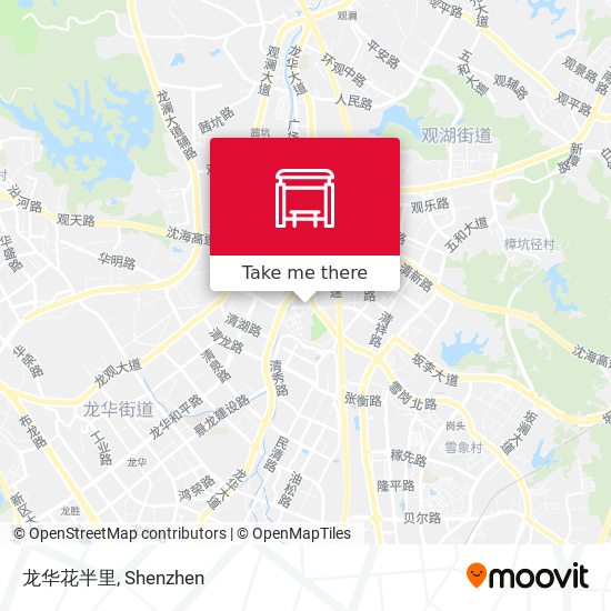 龙华花半里 map