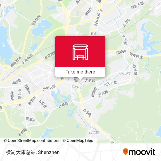 横岗大康总站 map
