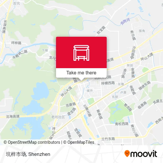 坑梓市场 map