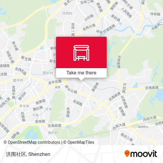 洪围社区 map