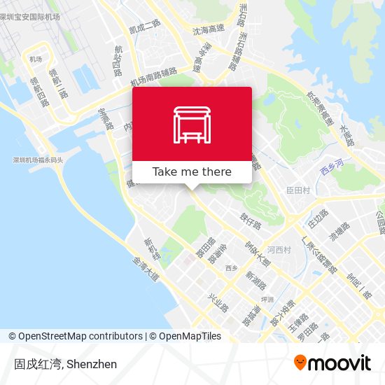 固戍红湾 map
