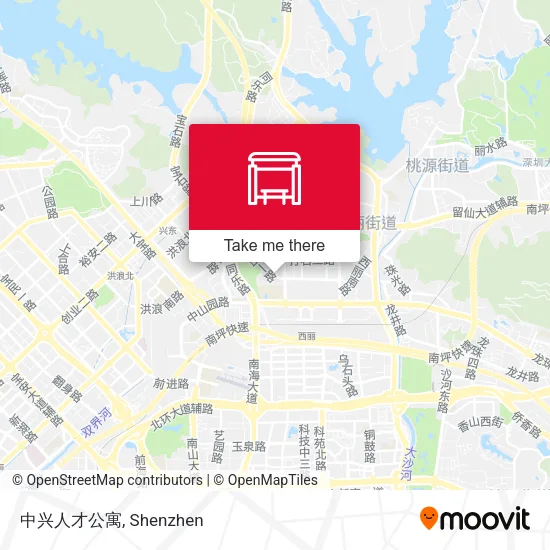 中兴人才公寓 map