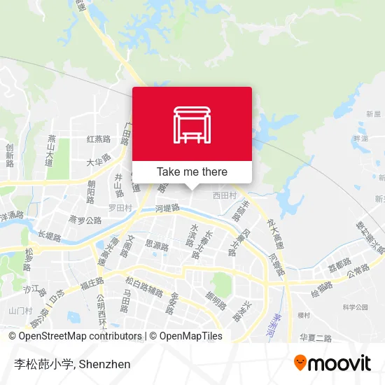 李松蓢小学 map